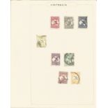 Australia used stamp collection, 8 stamps, 1913 kangaroos. We combine postage on multiple winning
