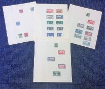Gibraltar stamp collection 4 loose sheets mint and used 1886/1953 catalogue value £50. We combine