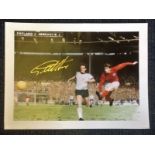 Geoff Hurst Signed England 1966 World Cup 12x16 Art Print. We combine postage on multiple winning