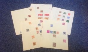 British commonwealth collection on 8 loose album pages, Assortment of mint and used, Includes