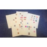 British commonwealth collection on 8 loose album pages, Assortment of mint and used, Includes