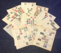 France stamp collection 19 loose pages all dated before 1950 some rare stamps worth closer