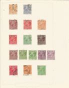 Australia mint and used stamp collection, 16 stamps on album page, 1913 GV head. We combine