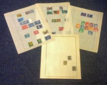 Switzerland stamp collection 3 loose sheets dated 1957/1958. We combine postage on multiple