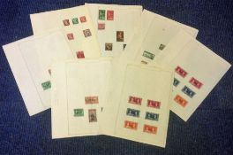 British Commonwealth collection 9 loose sheets most prior to 1950 includes New Zealand, Cook