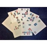 Brazil stamp collection 8 loose sheets early material mint and used. We combine postage on