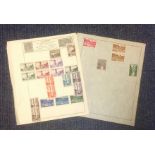 Andorra stamp collection 2 loose sheets rare mint and used catalogue value £200. We combine