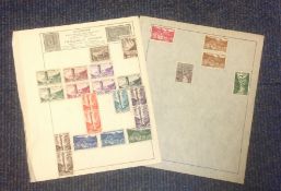 Andorra stamp collection 2 loose sheets rare mint and used catalogue value £200. We combine