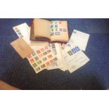 Assorted stamp collection, Includes swap book, Album of world stamps, Stamps from Romania on page, 7