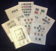 GB stamp collection 8 loose pages unmounted mint dating mainly between 1971/1980 includes