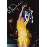 STEVE PERRYMAN football autographed 12 x 8 photo, a superb image depicting the Tottenham captain