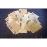 GB commercial cover collection, 24 covers a lot of GVI, Includes postage due stamps and cachet,