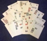 French Colonies Stamp collection 19 loose pages mostly dated before 1950 interesting lot includes