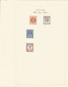 Great Britain stamp collection 1 loose page 4 mint QV 1887/1892 1/2d 11/2 21/2 and 1/2d catalogue