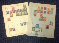 German stamp collection 2 loose sheets rare stamps. We combine postage on multiple winning lots