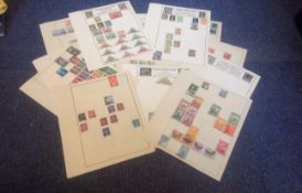 Spanish and Portuguese stamp collection on 25 loose album sheets, Also includes colonies of