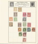 Switzerland stamp collection 20 stamps mint and used early period 1862/1907. We combine postage on