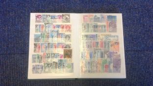 Stockbook of GB and British commonwealth stamps, Includes GB, New Zealand, Rhodesia, Pakistan and