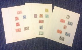 Early Australian stamp collection on loose album pages, Used, 1912-1934. We combine postage on