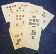 British Commonwealth collection 9 loose sheets mint and used includes South Australia and Southern