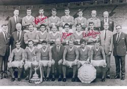MAN UNITED 1967 football autographed 12 x 8 photo, a superb image depicting United's 1967 First