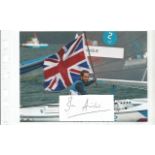 Ben Ainslie Signed Card With 5x7 Yachtsman Olympic Photo. We combine postage on multiple winning