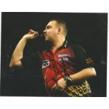 Kim Huybrechts Signed Darts 8x10 Photo. We combine postage on multiple winning lots and can ship