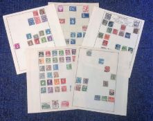 Denmark stamp collection 5 loose pages some vintage. We combine postage on multiple winning lots and