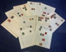 British Commonwealth stamp collection 13 loose sheets mint and used countries include Sudan,