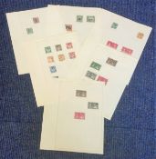 British Commonwealth collection 7 loose sheets includes North Borneo, Northern Nigeria, Northern