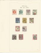 Great Britain Stamp collection 1 loose page 12 used dating 1867/1892 some rare catalogue value £250.