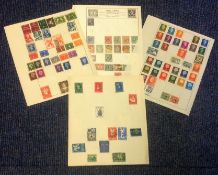 Netherlands stamp collection 5 loose sheets mint and used early material. We combine postage on