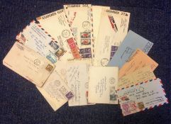 USA postage collection 15 commercial covers all dating before 1950. We combine postage on multiple