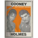 Gerry Cooney Vs Larry Holmes World Heavyweight Title1982 Souvenir Boxing Program. We combine postage