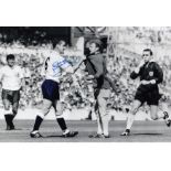 DAVE MACKAY football autographed 12 x 8 photo, a superb image depicting the Tottenham captain