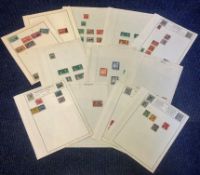 British Commonwealth stamp collection mint and used 13 loose sheets countries include Trinidad and