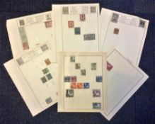 World stamp collection 6 loose sheets mint and used includes Iceland, Haiti, Ethiopia and Dutch