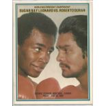 Sugar Ray Leonard Vs Roberto Duran World Welterweight Title1980 Ring Boxing Programme. We combine