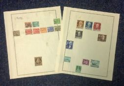 German Berlin stamp collection 2 loose sheets rare stamps mint and used. We combine postage on