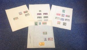 Fiji stamp collection on 4 loose album pages, Mint and used. We combine postage on multiple