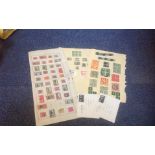 Glory Folder, Includes GB FDC, selection of Ceylon stamps, other stamps and exhibition labels. We