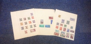 India stamp collection on 3 loose album pages, 1940-1953. We combine postage on multiple winning