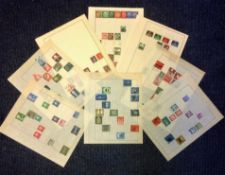 German stamp collection 8 loose pages dating 1940 to 1960 mint and used. We combine postage on