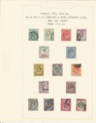 Great Britain stamp collection 1 loose page 15 used stamps dated 1902/1910 EVII catalogue value £