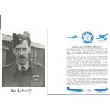 Sqn. Ldr. Eric William Seabourne Battle of Britain fighter pilot signed 6 x 4 inch b/w photo with