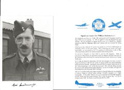 Sqn. Ldr. Eric William Seabourne Battle of Britain fighter pilot signed 6 x 4 inch b/w photo with