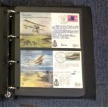 Bomber Command pilot signed collection of 45 covers in an album, each flown by the RAF with the