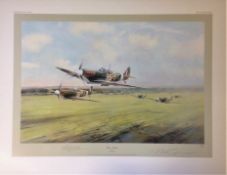 Robert Taylor Dawn Scramble 23x30 limited edition print 685/850 signed by Bob Stanford-Tuck with
