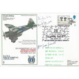 Rare Treble signed WW2 resistance leaders cover. 25th Anniversary of the Royal Air Forces Escaping