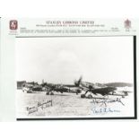 A WW2 Luftwaffe reproduction black / white photograph, approx 24cm x 17cm, supplied by Stanley